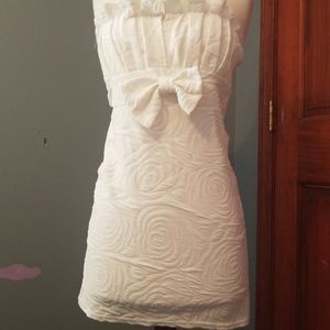 Strapless mini dress